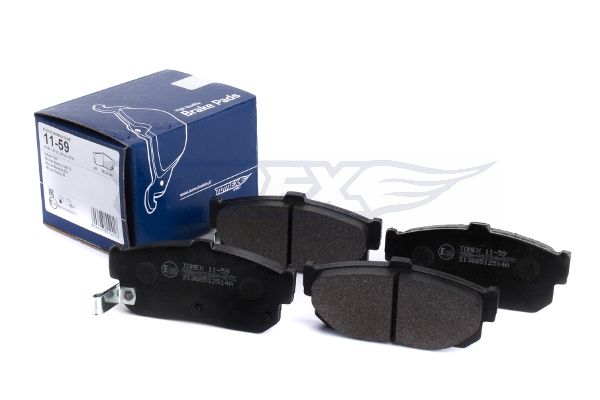 TOMEX BRAKES Bremžu uzliku kompl., Disku bremzes TX 11-59